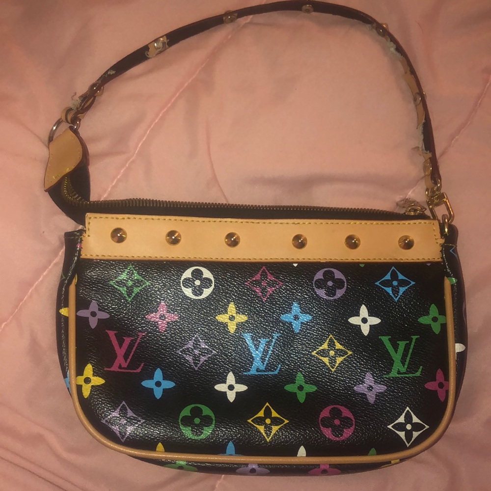 Louis Vuitton Black Multicolor Purse